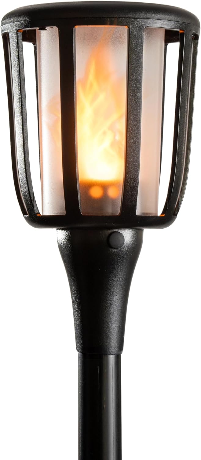 Solar Rustic Torch (Plastic Poles)