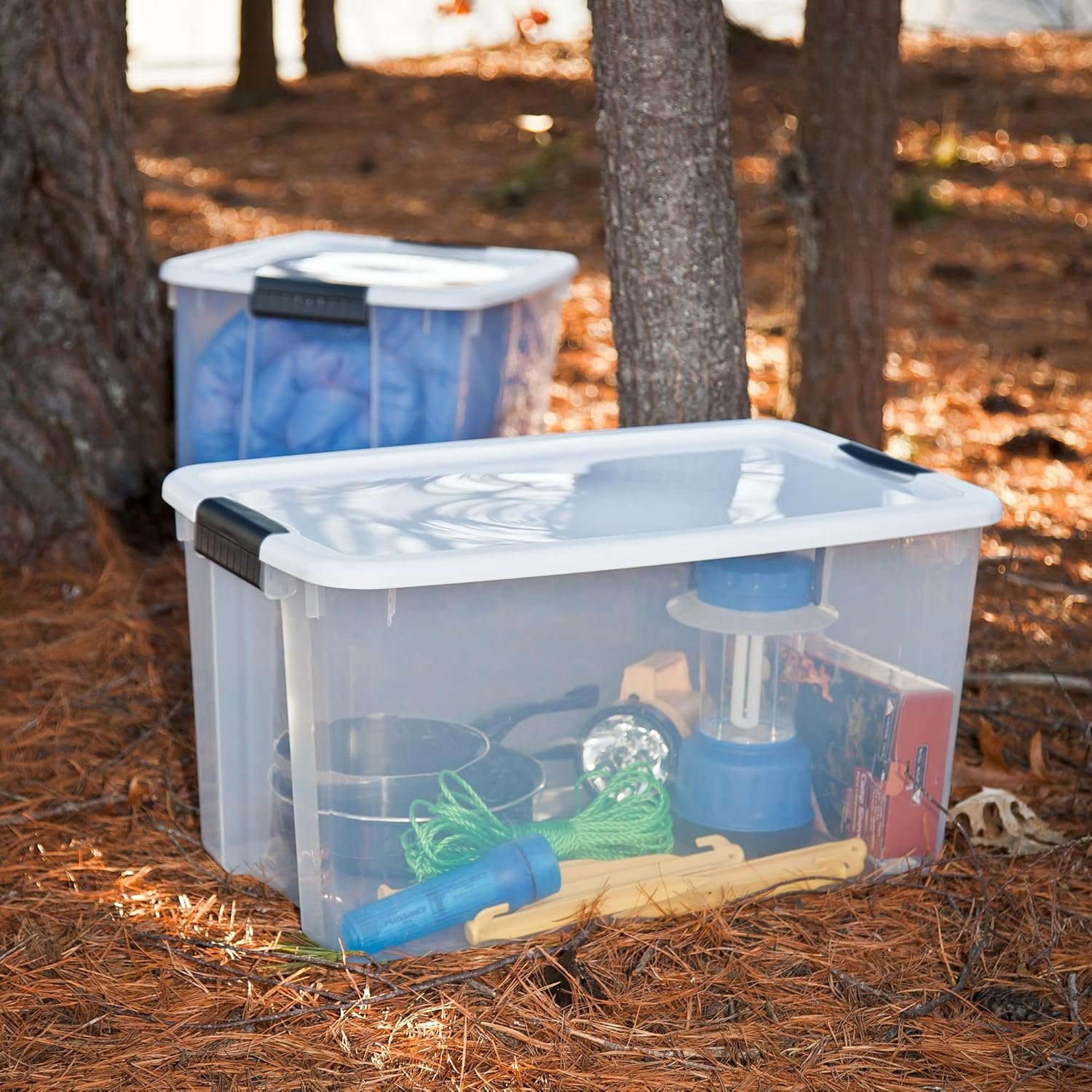 Sterilite Stackable Ultra Latching Box, 4-Pack